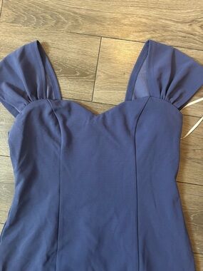 Lulu's Dusty Purple Midi Dress with Sweetheart Neck NWOT